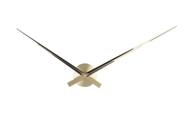 Large Little Big Time Wall Clock by Karlsson in gold, front view