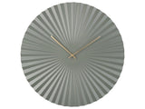 Karlsson Sensu XL wall clock in jungle green pleated steel