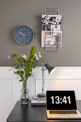 Karlsson Minimal Wall Clock in Night Blue, 27.5cm steel frame silent sweep
