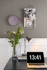 Karlsson Minimal Wall Clock in Purple, 27.5cm steel frame silent sweep