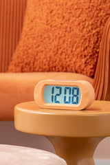 Karlsson Gummy Digital Alarm Clock in Soft Orange