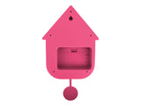 Karlsson Modern Cuckoo Clock in Bright Pink, Nordic wall clock with birdsong