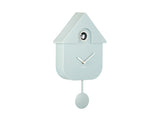 Karlsson Modern Cuckoo Clock in Soft Blue, Nordic wall clock with birdsong