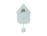 Karlsson Modern Cuckoo Clock in Soft Blue, Nordic wall clock with birdsong