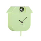Karlsson Modern Cuckoo Clock in Soft Green, Nordic wall clock with birdsong