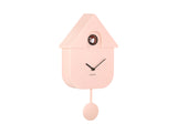 Karlsson Modern Cuckoo Clock in Soft Pink, Nordic wall clock with birdsong
