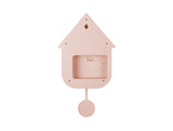 Karlsson Modern Cuckoo Clock in Soft Pink, Nordic wall clock with birdsong