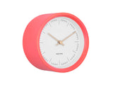 Karlsson Dense wall clock in Coral Pink, 12.5cm rubber rim