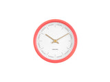 Karlsson Dense wall clock in Coral Pink, 12.5cm rubber rim