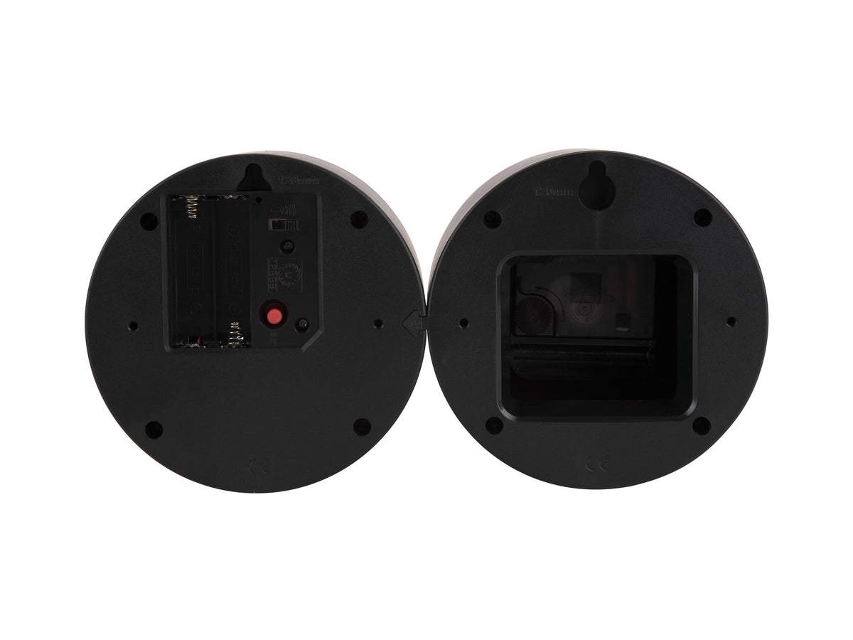 Karlsson Duo Cuckoo Clock in Matte Black, modern birdsong wall clock