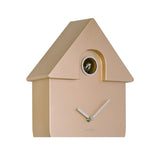 Karlsson Modern Cuckoo Clock in Metallic Rose Gold, Nordic wall clock with birdsong