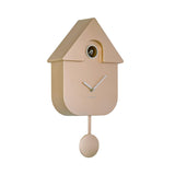 Karlsson Modern Cuckoo Clock in Metallic Rose Gold, Nordic wall clock with birdsong