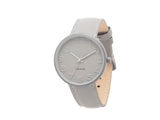 Karlsson Ms Grey womens watch with stainless steel case and grey leather strap