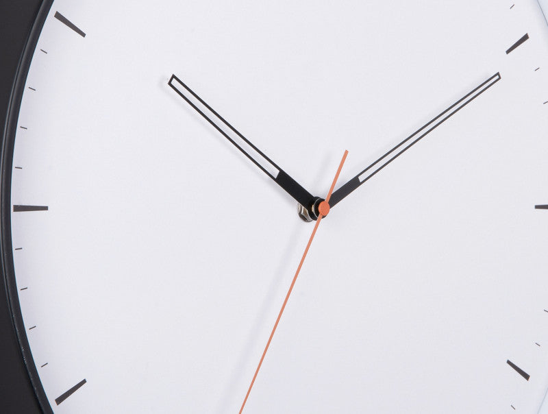 Calm Wall Clock by Karlsson in black, side profile
