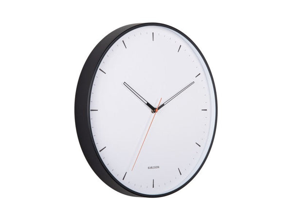 Calm Wall Clock – White / Black | Karlsson Design by Armando Breeveld