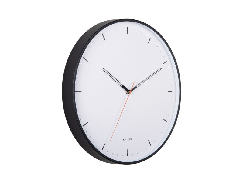 Calm Wall Clock – White / Black | Karlsson Design by Armando Breeveld
