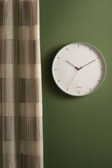 Karlsson Calm Wall Clock in Grayed Jade, minimalist silent wall clock