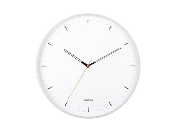 Calm Wall Clock – White / Black | Karlsson Design by Armando Breeveld