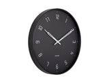 Stark Wall Clock Black 40cm by Karlsson | Silent Sweep Movement