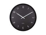 Stark Wall Clock Black 40cm by Karlsson | Silent Sweep Movement