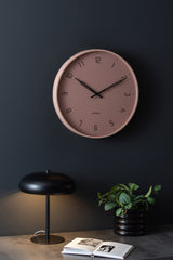 Karlsson Stark Wall Clock in Faded Pink, 40cm silent sweep wall clock
