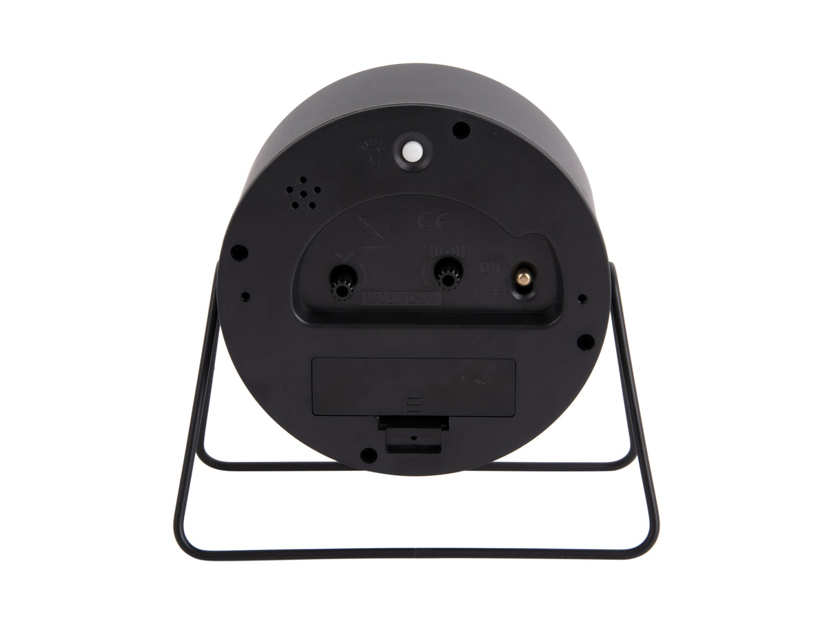 Karlsson Stark Alarm Clock in black, side profile