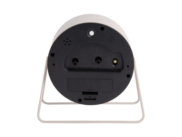Karlsson Stark Alarm Clock in warm grey, alternate angle