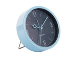 Karlsson Monocle alarm clock in night blue aluminium, 9.2cm