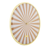 Detail of the sand brown radial swirl dial
