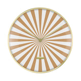 Karlsson Candy Swirl wall clock in sand brown under domed glass, 40.5cm