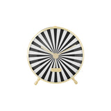 Karlsson Candy Swirl Alarm Clock in Black, 12.5cm