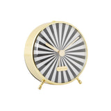 Karlsson Candy Swirl Alarm Clock in Black, 12.5cm
