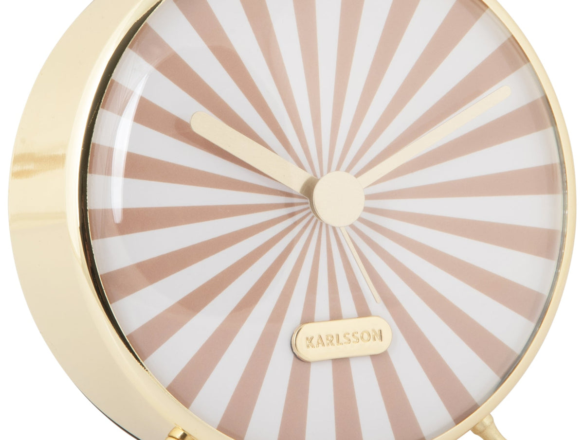 Karlsson Candy Swirl Alarm Clock, side profile