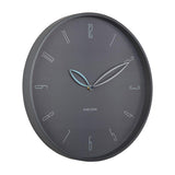 Karlsson Petals wall clock in dark grey with petal shaped hands, 40cm