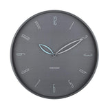 Dark grey Petals wall clock shown front on