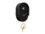 Karlsson Tweet pendulum cuckoo wall clock in black with gold bird