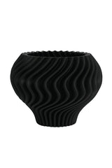 Liam 3D Printed Ceramic Bowl – Sculptural Decorative Vessel in Black or White (29cm)