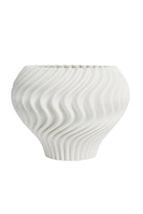 Liam 3D Printed Ceramic Bowl – Sculptural Decorative Vessel in Black or White (29cm)