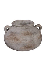 Large Livorno bellied terracotta pot in sandwash finish, 21 x 29.5cm