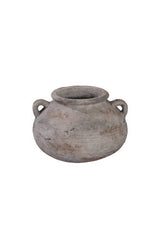 Medium Livorno bellied terracotta pot in sandwash finish, 17.5 x 24.5cm