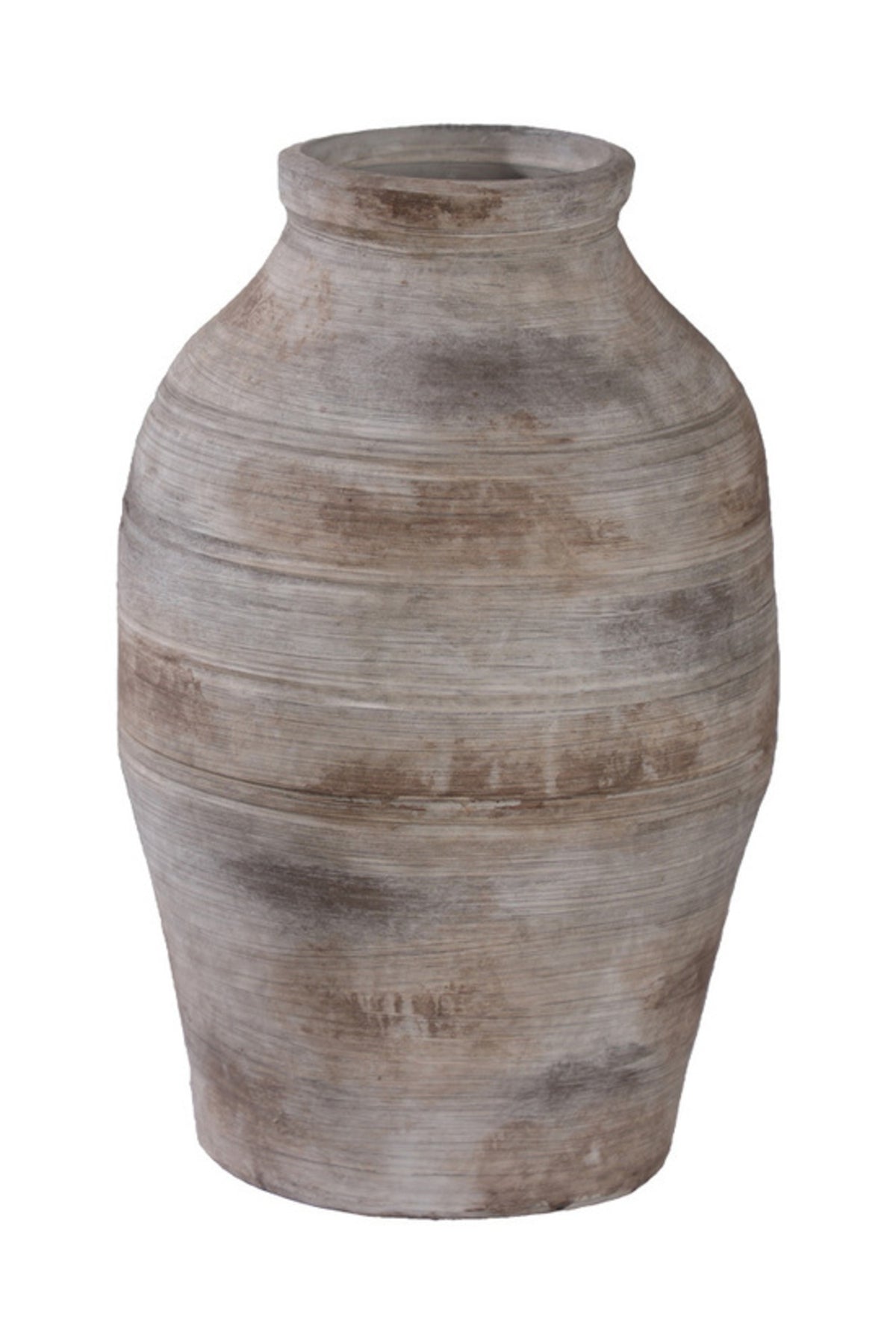 Large Lucca terracotta jar in sandwash finish, 50 x 33.5cm