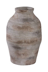 Large Lucca terracotta jar in sandwash finish, 50 x 33.5cm