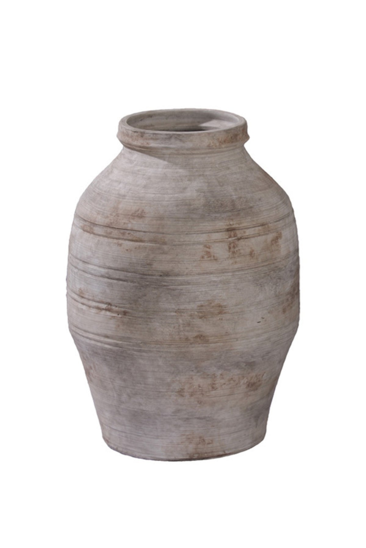 Small Lucca terracotta jar in sandwash finish, 43.5 x 31cm