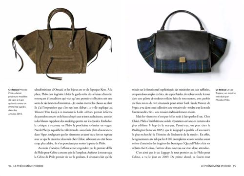 Little Book of Celine page spread showing the Trapeze bag