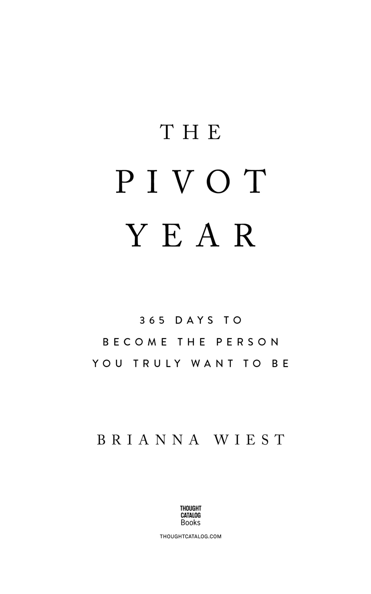 Inside spread of The Pivot Year showing a numbered daily entry and short reflection
