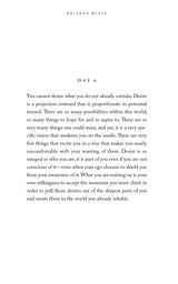 A black and white image of a page from "The Pivot Year" by Brianna Wiest, published by Thought Catalog.