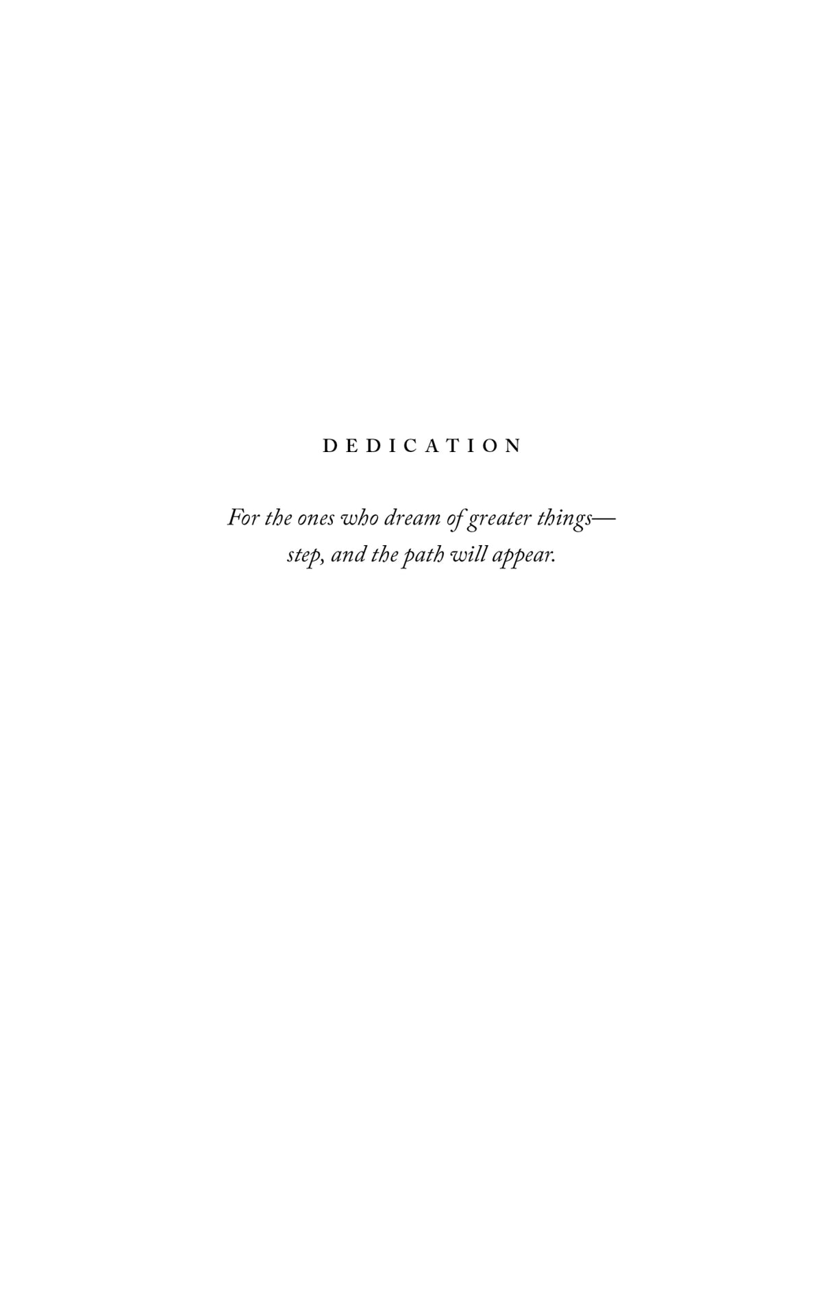 Page of The Pivot Year printed with a short quotation