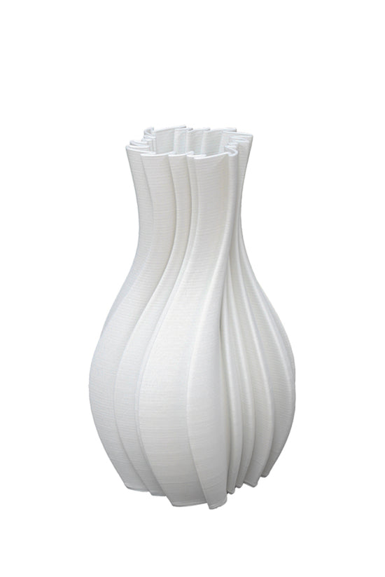 Louella White 3D Printed Ceramic Vase - Small/Large