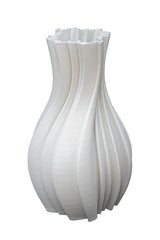 Louella White 3D Printed Ceramic Vase - Small/Large