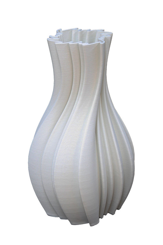 Louella White 3D Printed Ceramic Vase